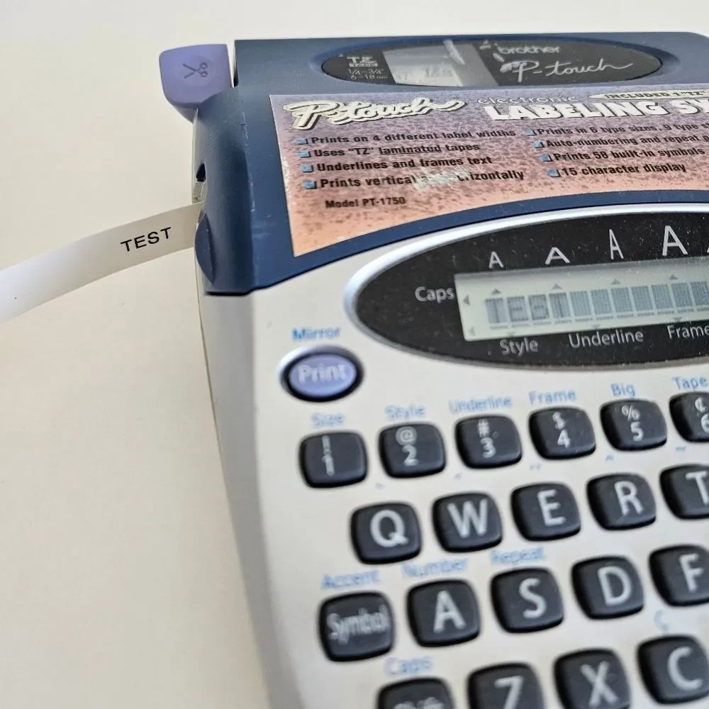 Brother | P-Touch PT-1750 Electronic Label Maker With Extra Labels & Batteries - Picture 5 of 11